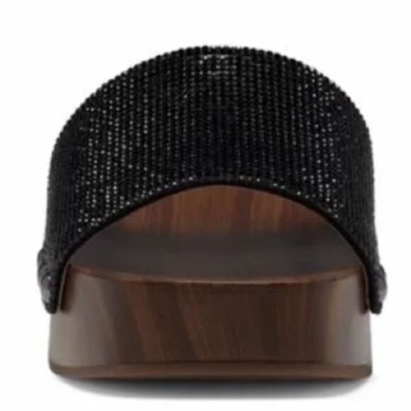 Jessica Simpson JS-Rexile In Black Supreme Microseude Sandals Size 7 - Picture 3 of 6